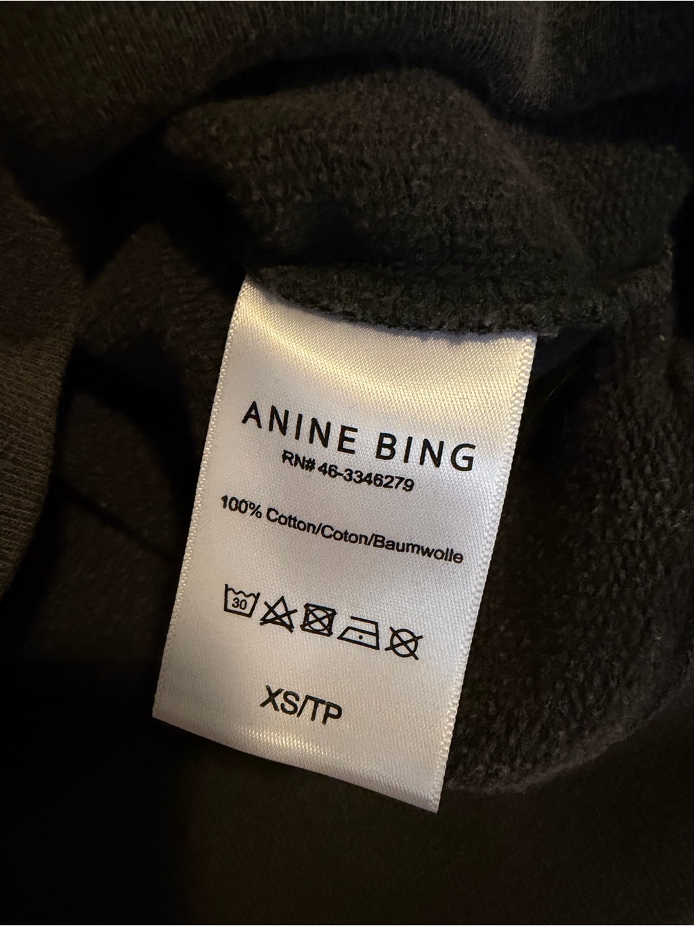 Anine Bing Paris University Sweatshirt XS - Picture 4 of 5